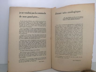 null REVUE - Surréalisme. Octobre 1924. Fascicule in-8 de 14 pages, dos agrafé, composition...