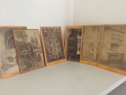 null AIN- SAVOIE- Réunion de 7 photographies originales montées sur carton et légendées,...