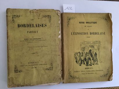 null [BORDEAUX] 2 volumes: -Revue drolatique du salon de l'Exposition Bordelaise...