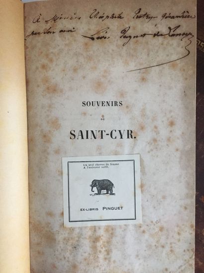 null SAINT-CYR: Souvenirs de Saint-Cyr. Plon Frères, 1853. Grand in-8 demi-toile...