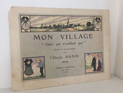null ALSACE - HANSI: Rare Prospectus de souscription pour l'ouvrage "Mon village...