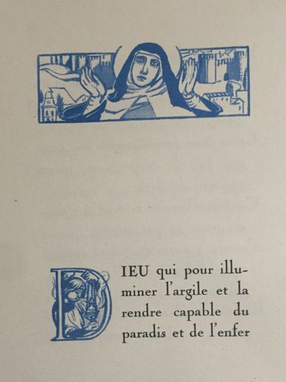 null CLAUDEL (Paul): Sainte Thérèse. Poëme. [Les Presses du Studium pour l'Art Catholique...