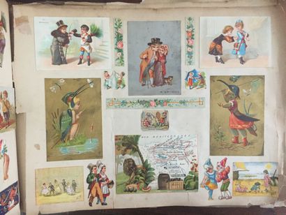null ADVERTISING CHROMOLITHOGRAPHIES: Important collection of about 460 images printed...