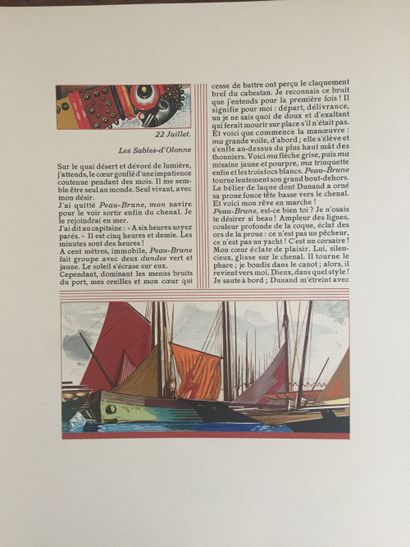 null SCHMIED (F-L.): Peau-Brune. De ST-Nazaire à la Ciotat. Journal de bord. Société...