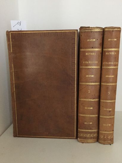 null HAMILTON: Oeuvres du Comte Antoine HAMILTON. Renouard, 1812. 3 vols. full contemporary...