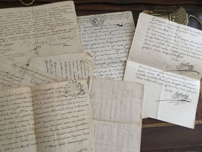 null LIMOGES - Importante réunion de documents manuscrits: archives personnelles...