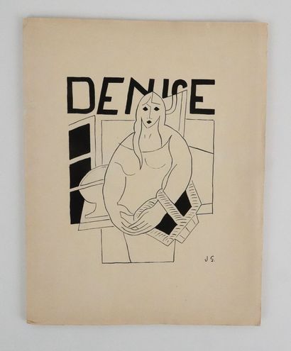 null RADIGUET (R.): Denise. Galerie Simon, 1926. Petit in-4 broché, couverture illustrée....