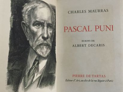null MAURRAS (Charles): Pascal puni. Pierre de Tartas, 1953. Un volume grand in-8...