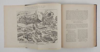 null DELGOVE: Histoire de la Ville de Doullens. Amiens, Lemer, 1865. In-4 demi-chagrin...