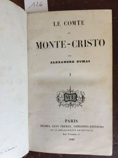 null DUMAS (A.): Le Comte de Monte-Cristo. Michel Levy Frères, 1846. 6 vol. grand...
