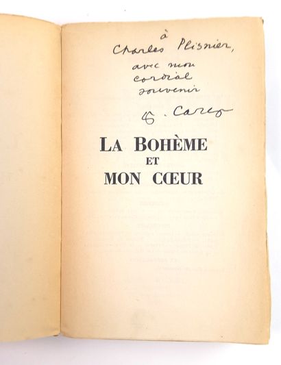 null Francis CARCO (1886-1958, écrivain, poète et journaliste) / « La Bohème de mon...