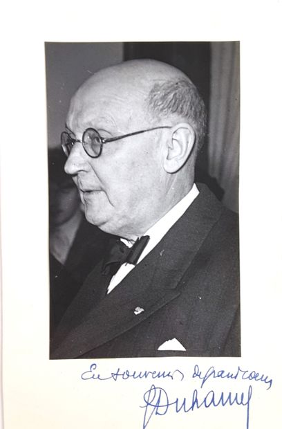 null Georges DUHAMEL (1884-1966, écrivain de l’Académie française) / 1°) Ensemble...