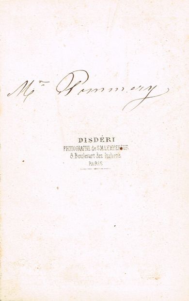 null CHAMPAGNE POMMERY / 1°) Jeanne-Alexandrine POMMERY (1819-1890, La grande Dame...