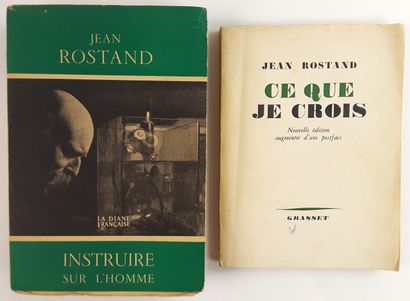 null Jean ROSTAND (1894-1977, biologiste et écrivain de l’Académie française) / «...