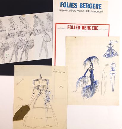 null FOLIES BERGERE - Michel GYARMATHY (1908-1996, Directeur artistique des Folies...