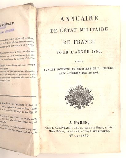 null « Annuaire de l’état militaire de France pour l’année 1830 », F.G. Levrault,...