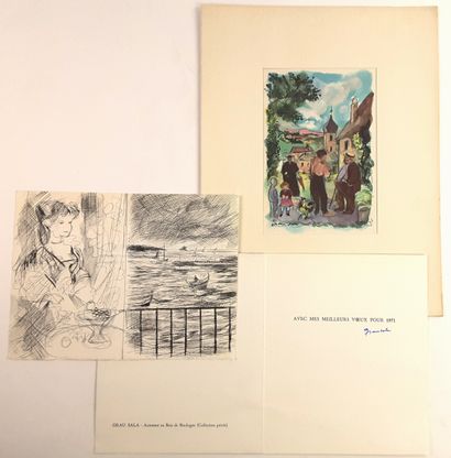 null BEAUX-ARTS – Emilio GRAU-SALA (1911-1975, peintre et illustrateur espagnol)...
