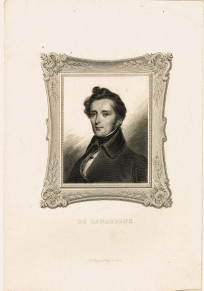 null Alphonse de LAMARTINE (1790-1869, Poet, novelist, playwright, and political...