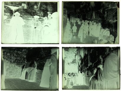 null PHOTOGRAPHIE – PALESTINE Années 1880 / Ensemble de 12 plaques de verre négatives...