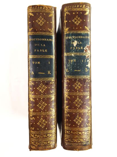 null FABLES / 1°) " Dictionnaire de la Fable ", Le Normant, An XII (1803), 2 volumes...