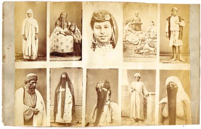 null PHOTOGRAPHIE - EGYPTE vers 1870 – Hippolyte Délié et Emile Béchard : ensemble...