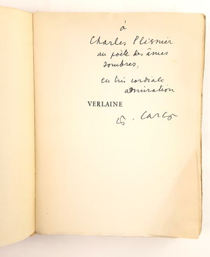 null Francis CARCO (1886-1958, écrivain, poète et journaliste) / « Verlaine », Nouvelle...