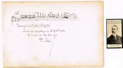 null MUSIQUE – Théodore DUBOIS (1837-1924, compositeur et organiste) / Page d’album...