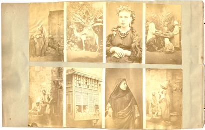 null PHOTOGRAPHIE - EGYPTE vers 1870 – Hippolyte Délié et Emile Béchard : ensemble...