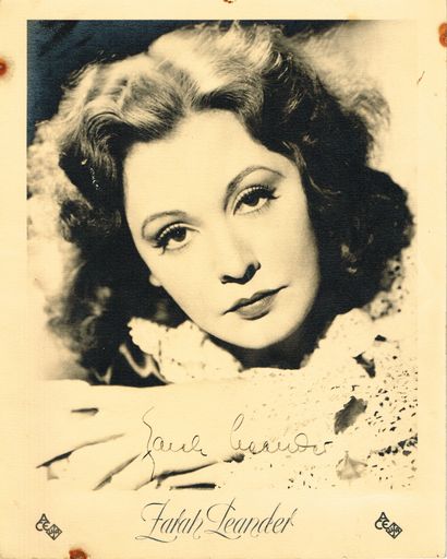 null Zarah LEANDER (1907-1981, Actrice et chanteuse suédoise) / Photographie originale...