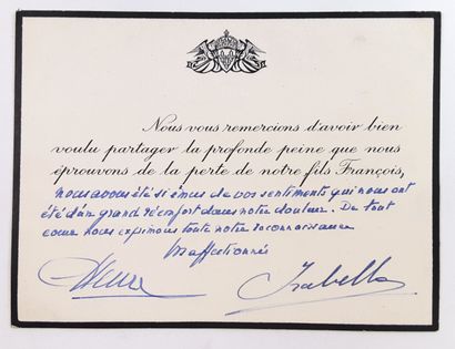 null Henri d’ORLEANS Comte de PARIS (1908-1999, Prétendant Orléaniste) / « La Maitrise...