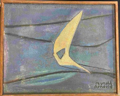 null Reynold Arnould (1919-1980) 

« la voile »

Technique mixte sur panneau signé...