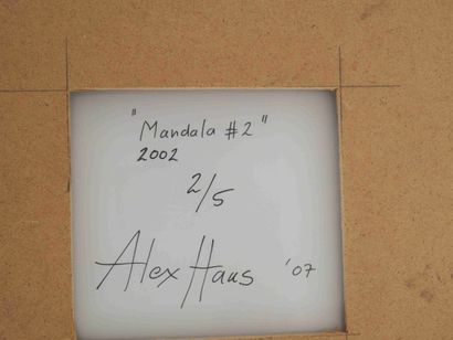 null Alex HAAS (born 1963) Mandala # 2, 2002 Print on Fuji Crystal paper Signed,...