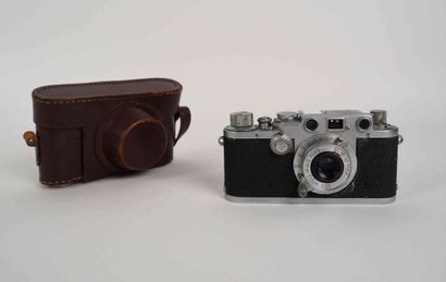 null Leica III c camera n°400595 (1946) with Elmar 3.5/5 cm lens n°(illegible)77...