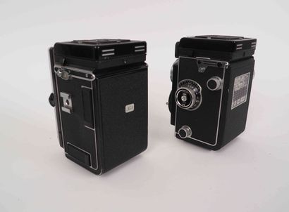 null Ensemble de deux appareils photographiques : Rolleicord avec objectifs Schneider-Kreuznach...