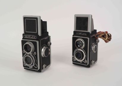 null Set of two cameras: Semflex n°304468 with Som Berthiot 4.5/75 mm and 3.3/75...