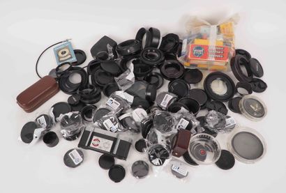 null Important ensemble d'accessoires divers pour appareils photographiques : nombreuses...
