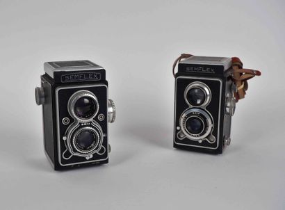 null Set of two cameras: Semflex n°304468 with Som Berthiot 4.5/75 mm and 3.3/75...