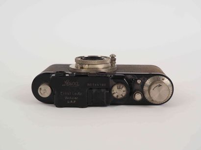 null Black Leica III camera n°144186 (1934) with Elmar 3.5/5cm lens n°184159 (1933,...