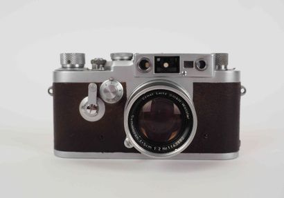 null Leica III g camera n°981987 (1959) with Summicron 2/5cm lens n°1143662 (195...