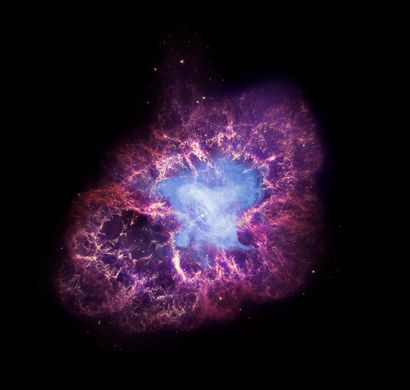 null NASA. LARGE FORMAT. DEEP SPACE. A photograph of the spectacular death of a star...