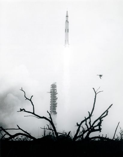 null NASA. Décollage de la fusée Apollo 8 en partance pour la Lune. A son bord l'équipage...