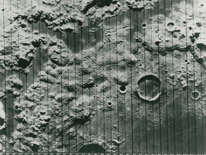 NASA. View of the lunar soil by the space...