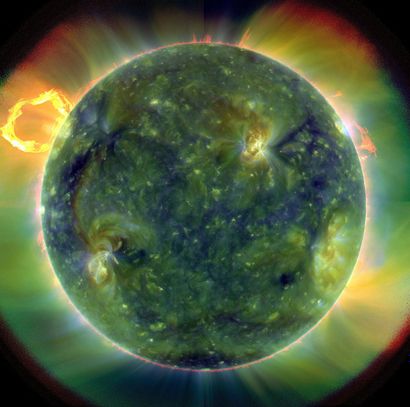 null NASA. An amazing new image delivered by NASA's new solar observing space telescope....