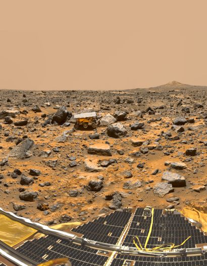null NASA. Planet MARS. Pathfinder Mission. "MARS PATHFINDER" is a lander-type space...