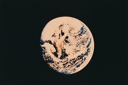 null NASA. Apollo 11 mission. View of the Earth by the crew of the Apollo 11 mission....