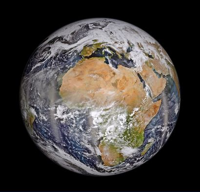 null NASA. LARGE FORMAT. Beautiful "BLUE MARBLE" made in natural colors of the globe....