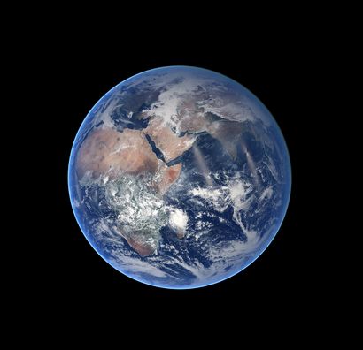 null NASA. GRAND FORMAT. Cette extraordinaire photographie de la Terre appartient...