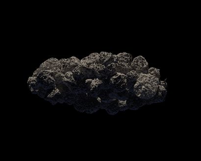 null NASA. GRAND FORMAT. ESPACE PROFOND. Impressionnante vue d'artiste d'un astéroïde...