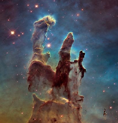 null NASA. LARGE FORMAT. NASA's Hubble Space Telescope has revisited the famous Pillars...