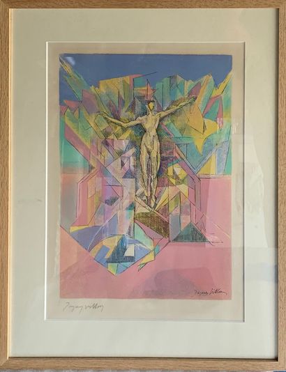 Jacques VILLON (1875-1963) Prometheus delivered
Lithograph signed in the plate and...